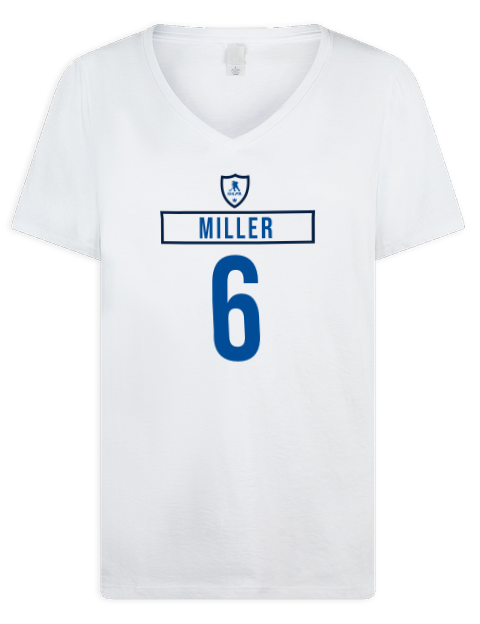 Home Jersey colin miller Premium Ladies V-Neck T-Shirt | Swagsta