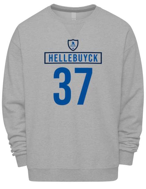 Home Jersey connor hellebuyck Premium Unisex Crewneck Sweatshirt | Swagsta