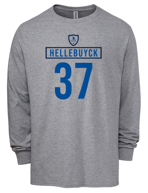 Home Jersey connor hellebuyck Men's Premium Blend Long Sleeve-T-Shirt | Swagsta