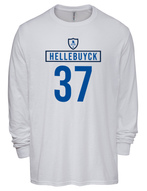 Home Jersey connor hellebuyck Men's Premium Blend Long Sleeve-T-Shirt | Swagsta