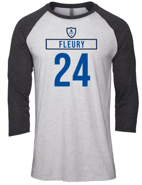Home Jersey haydn fleury Unisex Premium Three-Quarter Raglan T-Shirt | Swagsta
