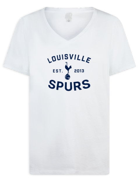 Fan Wear Louisville Spurs Premium Ladies V-Neck T-Shirt | Swagsta