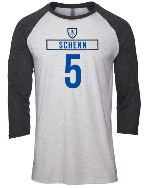 Home Jersey luke schenn Unisex Premium Three-Quarter Raglan T-Shirt | Swagsta
