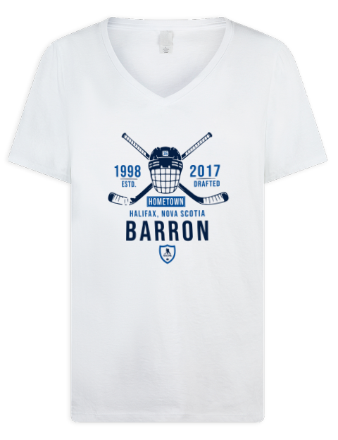 Classic Heritage morgan barron Premium Ladies V-Neck T-Shirt | Swagsta