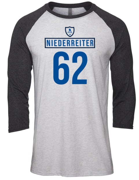 Home Jersey nino niederreiter Unisex Premium Three-Quarter Raglan T-Shirt | Swagsta