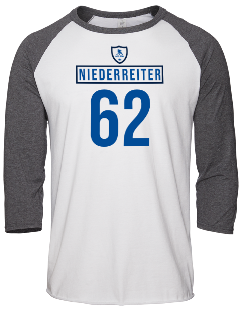 Home Jersey nino niederreiter Unisex Premium Three-Quarter Raglan T-Shirt | Swagsta