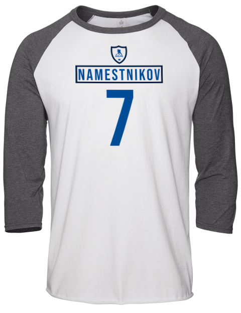 Home Jersey vladislav namestnikov Unisex Premium Three-Quarter Raglan T-Shirt | Swagsta