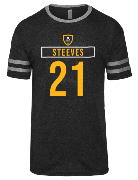 Away Jersey Alex Steeves Men's Tri-Blend T-Shirt | Swagsta