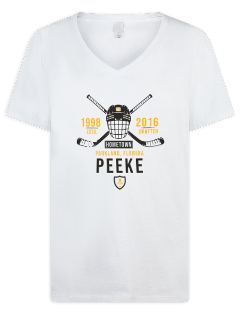 Classic Heritage Andrew Peeke Premium Ladies V-Neck T-Shirt | Swagsta