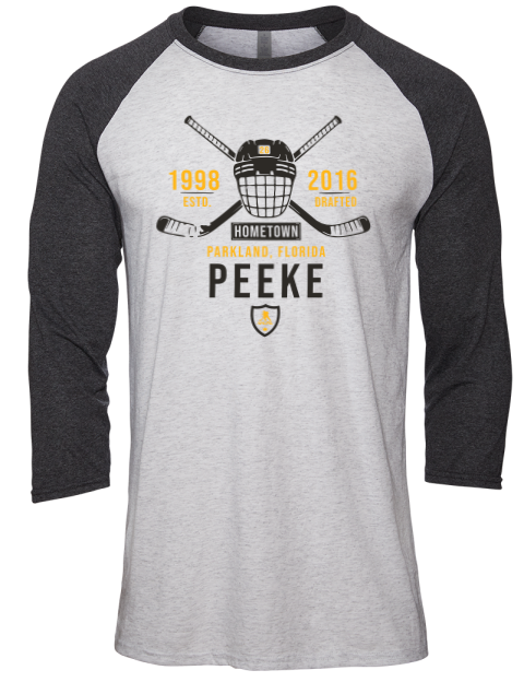 Classic Heritage Andrew Peeke Unisex Premium Three-Quarter Raglan T-Shirt | Swagsta