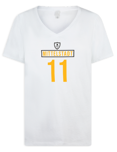 Home Jersey Casey Mittelstadt Premium Ladies V-Neck T-Shirt | Swagsta
