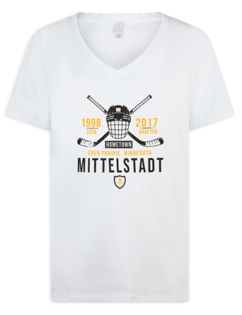 Classic Heritage Casey Mittelstadt Premium Ladies V-Neck T-Shirt | Swagsta