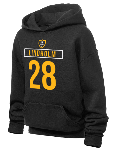 Away Jersey Elias Lindholm Youth Hooded Sweatshirt | Swagsta