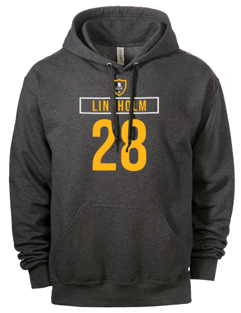 Away Jersey Elias Lindholm Eco Premium Unisex Hooded Sweatshirt | Swagsta