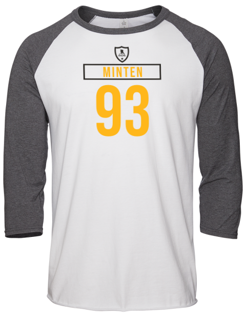 Home Jersey Fraser Minten Unisex Premium Three-Quarter Raglan T-Shirt | Swagsta