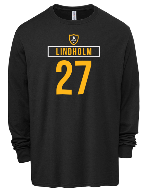 Away Jersey Hampus Lindholm Men's Premium Blend Long Sleeve-T-Shirt | Swagsta