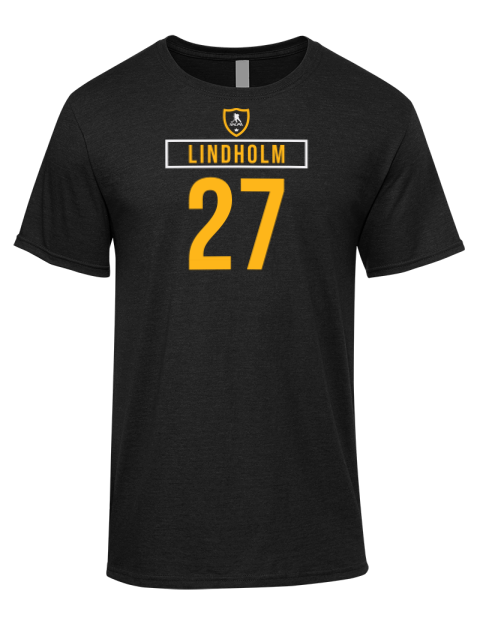 Away Jersey Hampus Lindholm Premium Ring-Spun Cotton Unisex T-Shirt | Swagsta