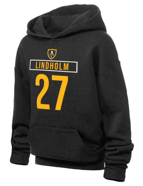 Away Jersey Hampus Lindholm Youth Hooded Sweatshirt | Swagsta
