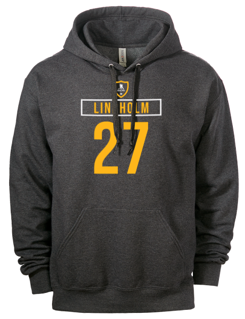 Away Jersey Hampus Lindholm Eco Premium Unisex Hooded Sweatshirt | Swagsta