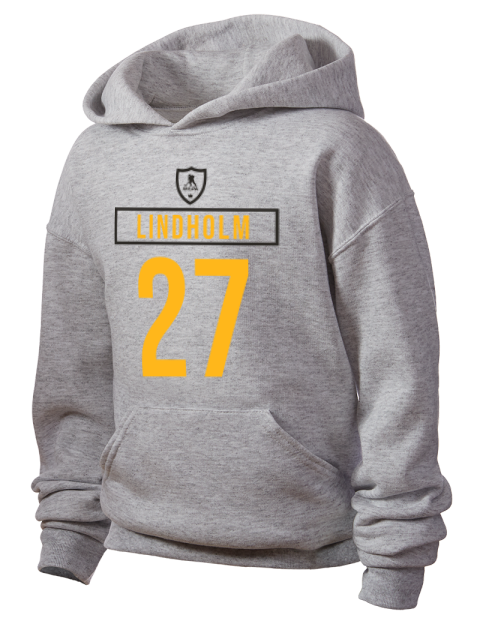 Home Jersey Hampus Lindholm Youth Hooded Sweatshirt | Swagsta