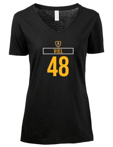 Away Jersey Jeffrey Viel Premium Ladies V-Neck T-Shirt | Swagsta