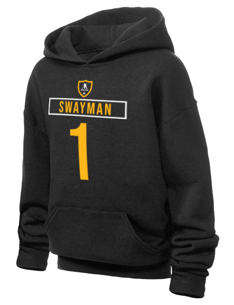 Away Jersey Jeremy Swayman Youth Hooded Sweatshirt | Swagsta
