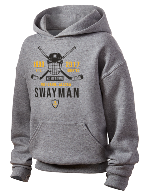 Classic Heritage Jeremy Swayman Youth Hooded Sweatshirt | Swagsta