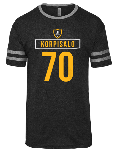 Away Jersey Joonas Korpisalo Men's Tri-Blend T-Shirt | Swagsta