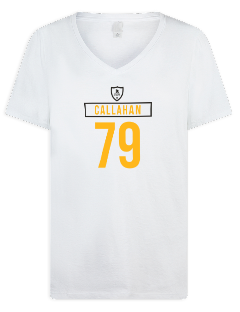 Home Jersey Michael Callahan Premium Ladies V-Neck T-Shirt | Swagsta
