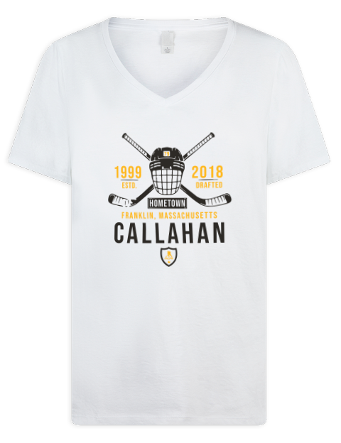 Classic Heritage Michael Callahan Premium Ladies V-Neck T-Shirt | Swagsta
