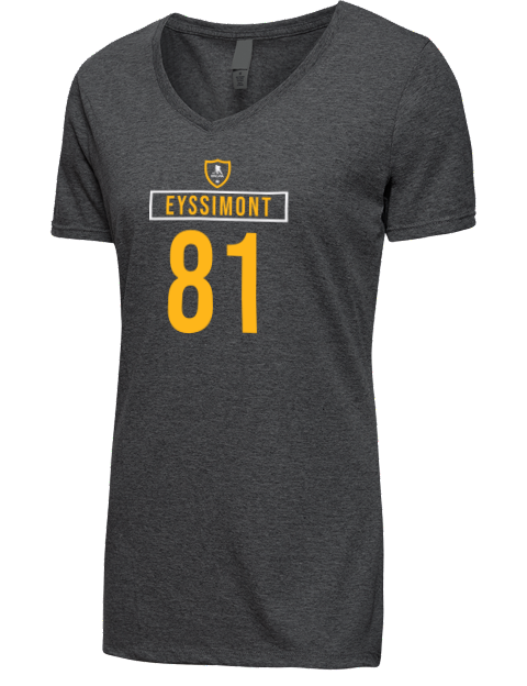 Away Jersey Michael Eyssimont Premium Ladies V-Neck T-Shirt | Swagsta