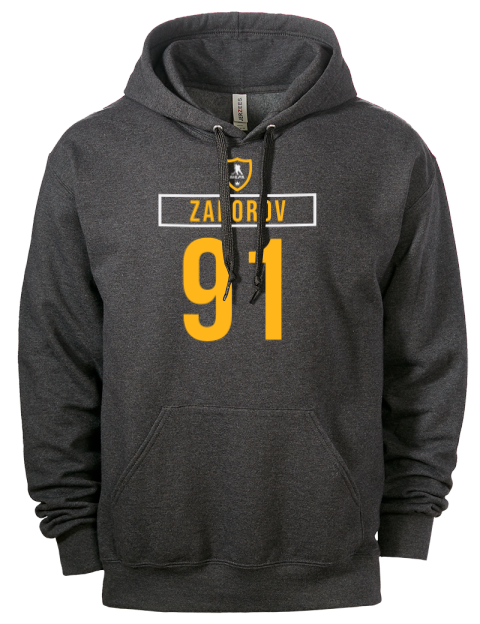 Away Jersey Nikita Zadorov Eco Premium Unisex Hooded Sweatshirt | Swagsta