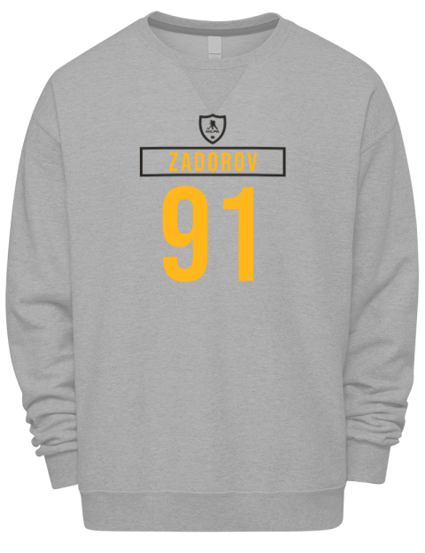 Home Jersey Nikita Zadorov Premium Unisex Crewneck Sweatshirt | Swagsta