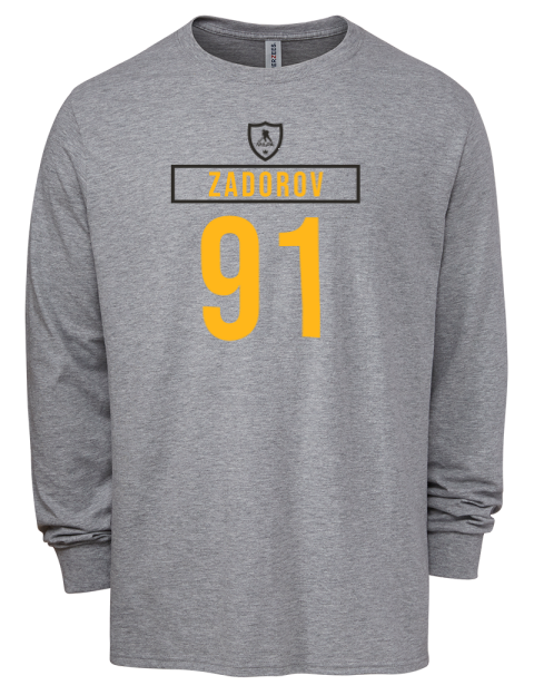 Home Jersey Nikita Zadorov Men's Premium Blend Long Sleeve-T-Shirt | Swagsta