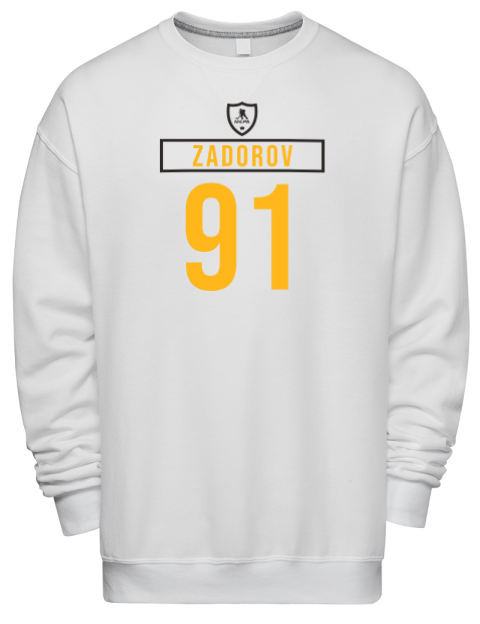 Home Jersey Nikita Zadorov Premium Unisex Crewneck Sweatshirt | Swagsta
