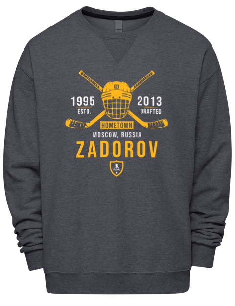 Heritage Nikita Zadorov Premium Unisex Crewneck Sweatshirt | Swagsta