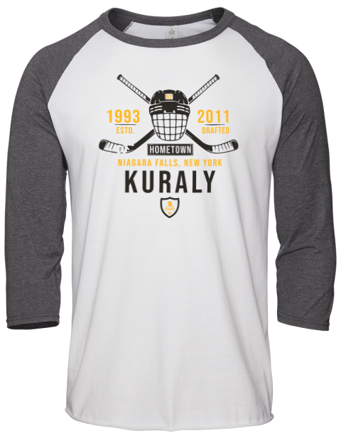 Classic Heritage Sean Kuraly Unisex Premium Three-Quarter Raglan T-Shirt | Swagsta