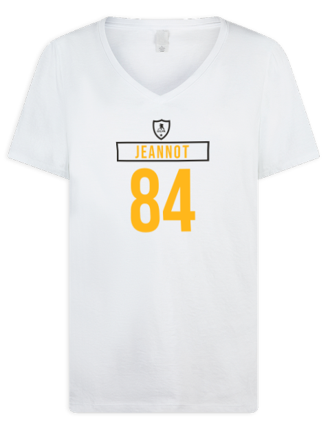 Home Jersey Tanner Jeannot Premium Ladies V-Neck T-Shirt | Swagsta