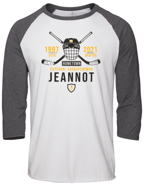 Classic Heritage Tanner Jeannot Unisex Premium Three-Quarter Raglan T-Shirt | Swagsta