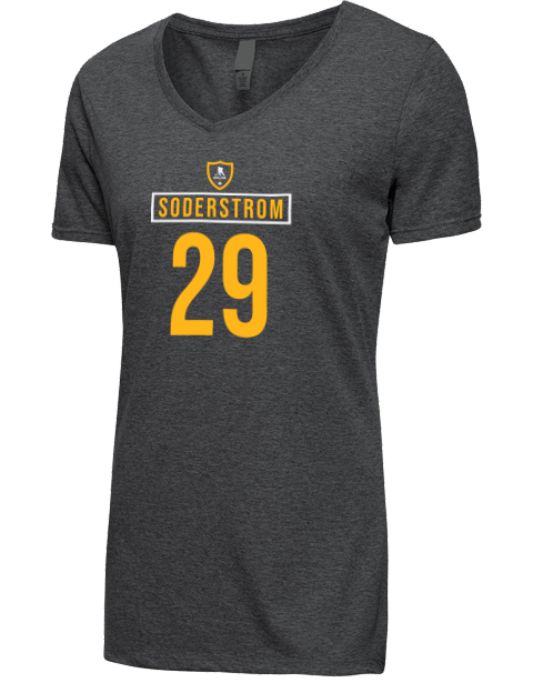 Away Jersey Victor Soderstrom Premium Ladies V-Neck T-Shirt | Swagsta