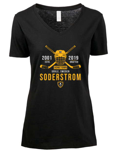 Heritage Victor Soderstrom Premium Ladies V-Neck T-Shirt | Swagsta
