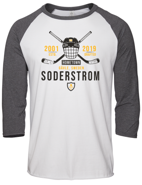 Classic Heritage Victor Soderstrom Unisex Premium Three-Quarter Raglan T-Shirt | Swagsta