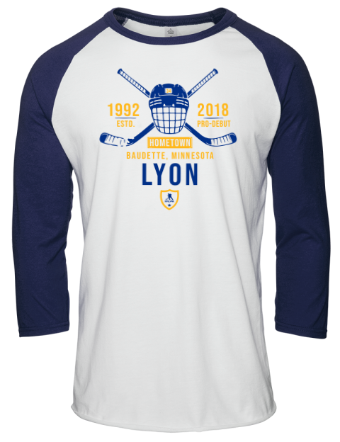 Classic Heritage Alex Lyon Unisex Premium Three-Quarter Raglan T-Shirt | Swagsta