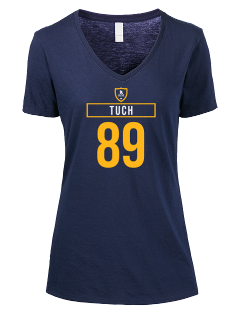 Away Jersey Alex Tuch Premium Ladies V-Neck T-Shirt | Swagsta