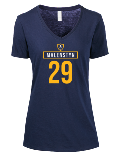 Away Jersey Beck Malenstyn Premium Ladies V-Neck T-Shirt | Swagsta