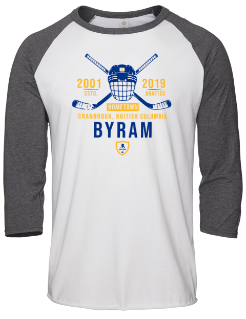 Classic Heritage Bowen Byram Unisex Premium Three-Quarter Raglan T-Shirt | Swagsta