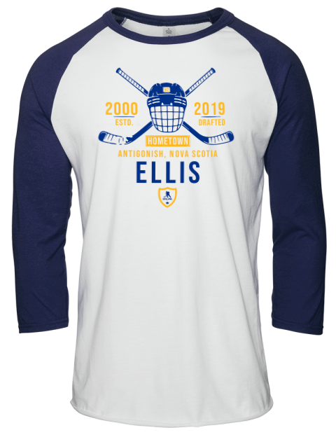 Classic Heritage Colten Ellis Unisex Premium Three-Quarter Raglan T-Shirt | Swagsta
