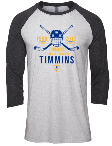 Classic Heritage Conor Timmins Unisex Premium Three-Quarter Raglan T-Shirt | Swagsta