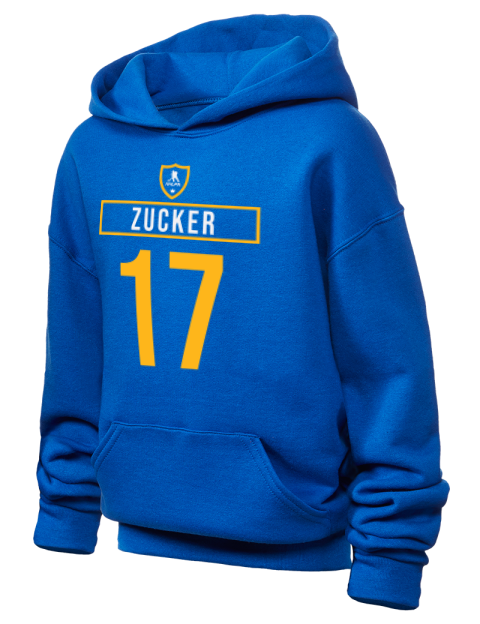Away Jersey Jason Zucker Youth Hooded Sweatshirt | Swagsta