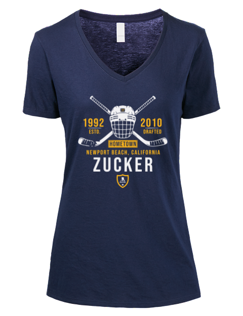 Heritage Jason Zucker Premium Ladies V-Neck T-Shirt | Swagsta
